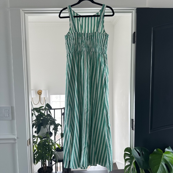 Universal Thread Green and White Striped Maxi Dress - Picture 5 of 5